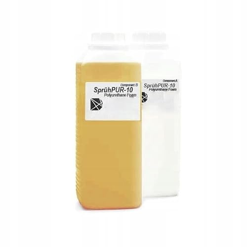 DCRA - Spray PUR-10, Schiuma Isolante in Poliuretano a pori Aperti, Soluzione Professionale per Isolamento Termico e Acustico, per Tetto, facciata e Parete.