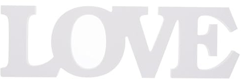 BESTYASH Adorno de Palabra Love en Madera para Decoración de Bodas, Fiestas para Adultos y Regalos Originales en Día de San Valentín