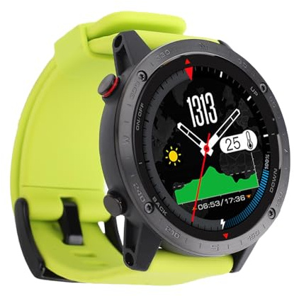 Haofy Smart Watch da Uomo, Orologio Subacqueo Rotondo con Sensore di profondità e Barometro, Supporta Dati di Immersione in Tempo Reale, con Batteria da 320 MAh, per Nuoto,