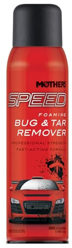 Mothers Speed Foaming Bug & Tar Remover, 18.5 oz. Aerosol — Fast-Acting, No-Drip Foam for Bug Splatters, Bird Droppings, Tar, Sap & Road Grime — Safe on Paint, Chrome, Glass, Plastic, PPF (16719)