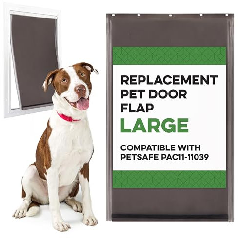 Evergreen Pet Supplies Große Türklappe für Hunde, kompatibel mit PetSafe Freedom Doggie-Türen, wetterfest, Maße: 25,4 x 4,3 cm, aus flexiblem, langlebigem und wetterbeständigem Material