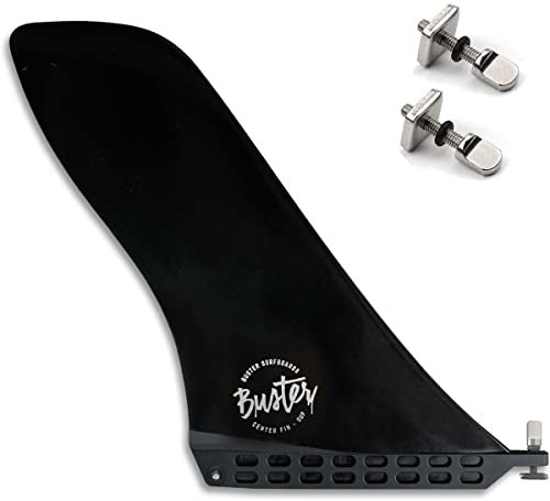 Buster Surfboards SUP Single Touring/Race Finne US-Box - Stand Up Paddling Center Fin mit Schrauben als Ersatzfinne für Hardboards und Inflatable Boards US Box Standard