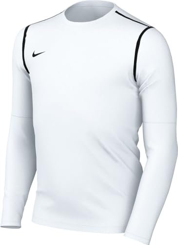 Nike Unisex Kinder Long Sleeve Top Y Nk Df Park20 Crew Top R, White/Black/Black, FJ3008-100, L