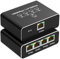 Omivine Ethernet Splitter 1 auf 4, Gigabit Netzwerk Splitter, 1000Mbps RJ45 LAN Splitter mit USB-C Stromkabel für Computer, Hub, Switch, Router, ADSL, Digital TV, etc. gleichzeitig Arbeiten (1 auf 4)