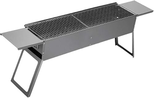 Bärbar hopfällbar grill Rökt kolgrill Utomhus picknickgrill Bordsgrill Passar 5-10 personer grillverktyg