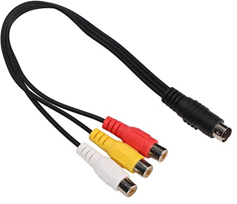 S-videokabel, 4-stifts S-video Till 3 AV Honkabel för TV/HDTV Videokameraspelare S Video 4-stifts Till kabel S-video 4-stifts Hane Till hona Sladd för Video-TV Laptop