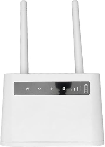 SQUADO Router WiFi 4G LTE Dual Band 300 Mbps, Modem Wireless con Slot SIM Standard, per Casa e Ufficio, Bianco