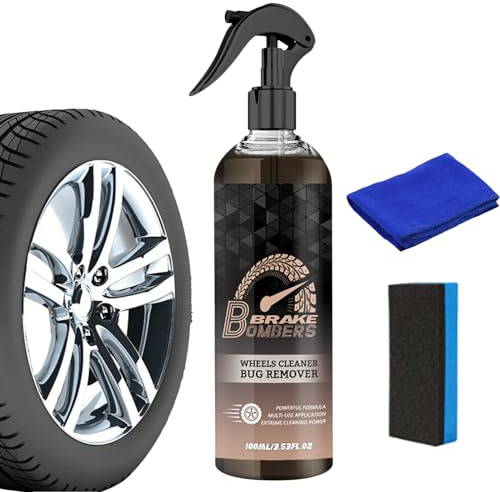 Detergente per Cerchi,Per Lucidatura Detailing e Rimozione Ruggine | 100ml Pulitore Cerchioni Auto Rimozione Ruggine | Per Autoveicoli Camion SUV Berlina Pickup Scooter Cerchione Rotore Disco Mozzo Al