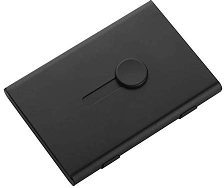 ZASCHMOY Tarjetero de Visita, Estuche para Tarjetas de Visita con Memoria USB, Tarjetero Deslizante con Aluminio de , Regalo para Hombres y Mujeres