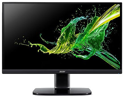 Acer KA240Y Monitor 23,8 (schermo da 60 cm), Full HD, 75 Hz, 1 ms (VRB), 2 x HDMI 1.4, VGA, HDMI FreeSync, UM.QX0EE.005, nero