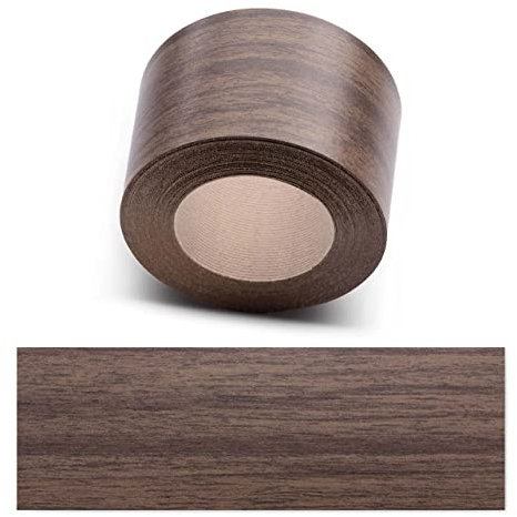 ben+camilla.com Kantenumleimer zum Aufbügeln | Nussbaum 60 mm x 5 m Rolle (glatt matt) | Premium Qualität für professionelle Ergebnisse | Kantenschutz