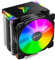 MR-CR1400 RGB CPU Cooler, 4 canaux de chaleur, ventilateur de processeur RVB 126 mm, ventilateur PWM amovible 92 mm, ventilateur PWM amovible, refroidisseur de processeur RVB 4 broches
