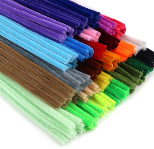TOAOB 200 Pezzi Scovolini Colorati per Lavoretti 30cm Pipe Cleaner per Decorativi Arte Artigianato Decorazion Fai Da Te 25 Colori