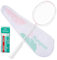 KUMPOO Raquette de badminton professionnelle, raquette de badminton légère en fibre de carbone 5U pour extérieur, jardin, cour, ensemble de raquettes de badminton rose avec poignée et sac, YULING rose