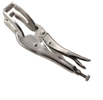 Pinze per saldatura con testa a morsetto trattata termicamente per una maggiore durata e resistenza contro la deformazione (22,5 cm)