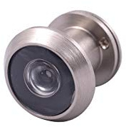 Viningrod Distribution Door Viewer for Narrow Panel Doors - Peephole (Satin Nickel) 5/8, 7/8 Panel Thickness