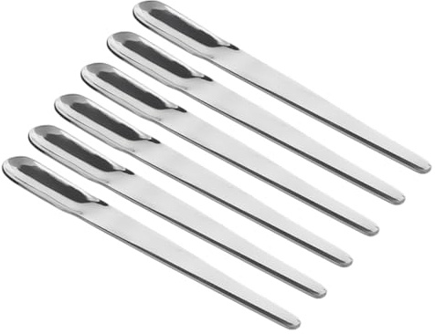 MOLUCKFU Cucharas de Café Espresso de Acero Inoxidable 6 Piezas, Mini Cucharas para Postre y Helado, Tamaño Pequeño, Aptas para Té, Capuchino y Azúcar, Utensilios de Cocina para Hogar