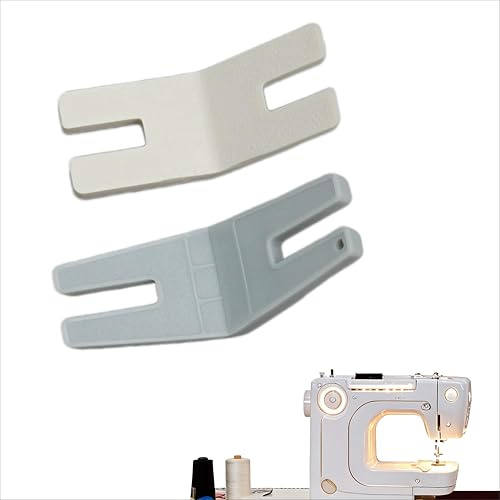 2-Piece Hump Jumper Sewing Tool Set, Large & Small Seam Aid Rolled Hemmer Presser Foot for Bulk Seams Hems, Button Sewing Plate for Craft & Embroidery