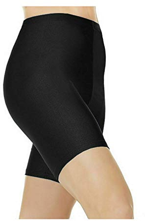 Candid Styles Pantalones cortos de nailon y licra para niñas, para ciclismo, escuela, baile, gimnasio, 3-13, Negro, 5-6 años