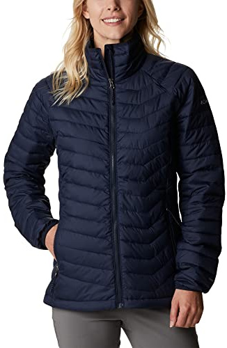 Columbia Powder Lite Jacket Chaqueta acolchada Mujer, Dark Nocturnal, S