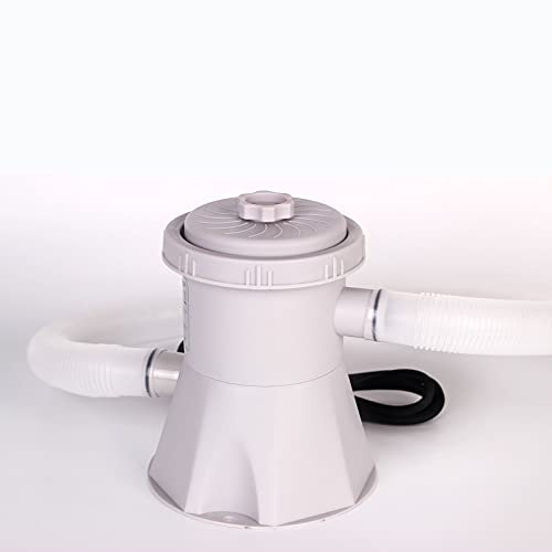 CYLZRCl Bomba Filtro Piscina sobre Suelo, Conjunto Filtro Circulación Piscina, Bomba Filtro Cartucho Transparente para Piscinas Elevadas, con 1 Cartucho Filtro Piscina 110 V-240 V