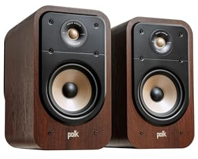 Polk Audio Signature Elite ES20 Hi-Res Audio Certified 6.5 Inch Bookshelf Speaker - Pair (Walnut)
