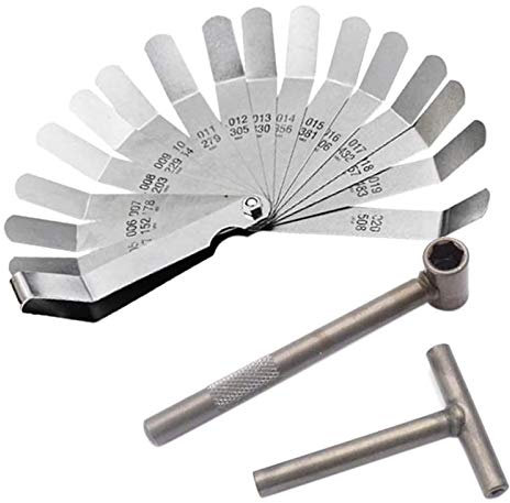 Nicfaky 3 pezzi motore valvola vite regolazione chiave valvola gioco attrezzi + sonda insegnamento 0,005 – 0,020