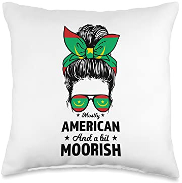 mostly American and a bit Moorish Moors Sri Lanka Throw Pillow