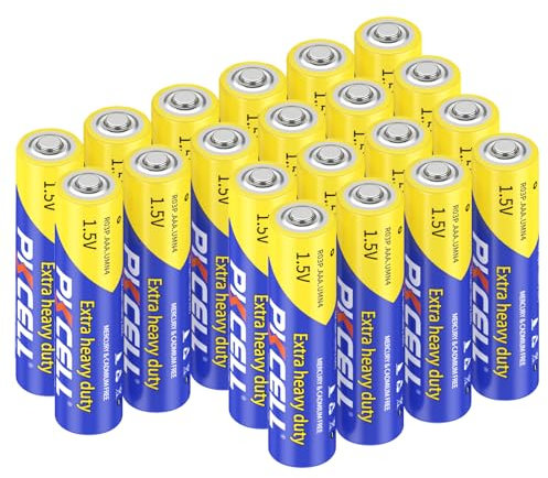 AAA Batterie 1,5 V ad alte prestazioni zinco carbonio per telecomandi, telefono fisso, giocattoli, confezione da 20, PKCELL