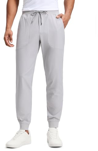 CRZ YOGA Bekväma golfjoggingbyxor för hela dagen 32 | Hyfsad stretch, skrynkelresistent, avslappnad, elastisk midja, fickor, herrbyxor