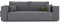 GREKPOL Schlafsofa mit Bettkasten 240x105 - Cord Dunkelgrau Sofa mit schlaffunktion - Couch mit Schlaffunktion - Sofa 3 Sitzer - Wohnzimmer Couch - Schlafcouch
