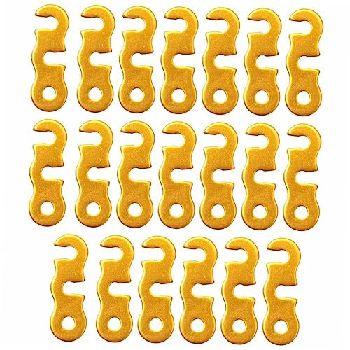 Toddmomy Juego De 20 Hebillas para Cuerdas De Tienda De Campaña Al Aire Libre Diseño De Diseño