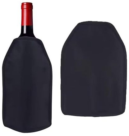 Raffreddatore per bottiglie di vino, sidro, champagne, birra – Custodia riutilizzabile con gel refrigerante | Raffredda in 5 minuti e mantiene la temperatura | Ideale per spiaggia, picnic e barbecue,