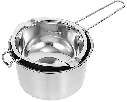 CLISPEED Crisol De Velas De Acero Inoxidable Olla para Baño María Derretidor De Cera para Uso Cocina y Manualidades