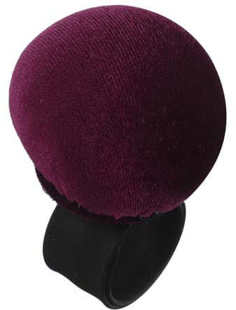 DOITOOL Pin Cushion Band Ajustable para Costura Brazalete de Terciopelo y Algodón PP Almohadilla Resistente para Agujas Organizador Portátil para Diseñadores y Patchwork Color Púrpura