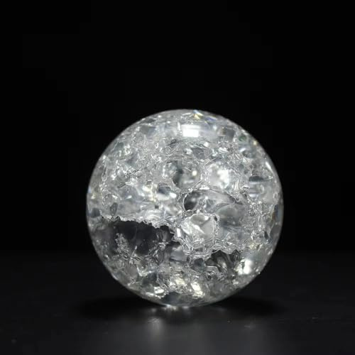 BYLSAGWHT 5 cm Sfera di a Forma crepa Ghiaccio Vetro Rotonda Prodotti Decorativi for fontane rocciose Bonsai Artigianato e Regali