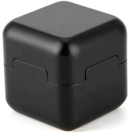 Agatige 1.2x1.2x1.2inch Billiard Cues Chalk Holder, Aluminum Portable Mini Cues Tip Chalk Holder Billiard Pool Chalks Tip Case Billiards Accessories for Snooker Sports (Black)