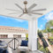 Depuley 60 Inch Ceiling Fan Without Lights,8 Blades Noiseless Reversible DC Motor Industrial Fan,Modern Large Remote Control Ceiling Fan for Bedroom Dining Living Room,5-Speed,Timer,Adjustable,Nickel