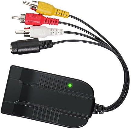 MERRYHAPY Convertitore Video S-video e Adattatore Compatto Per Tv Analogiche Facile Da Installare Supporto Ntsc Pal Per Home Theater e Presentazioni Professionali
