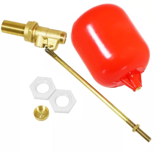 SPARES2GO Toilet Float Valve 1/2 Part 1 BS1212/1 High Pressure Side Entry 4 1/2 Plastic Cylinder Kit