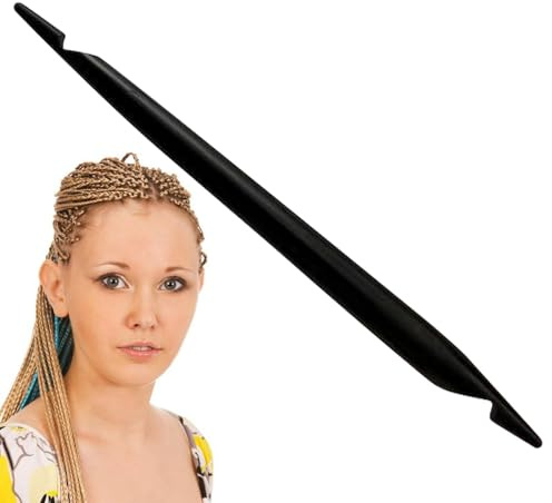 Aiguille à crochet pour dreadlocks, outil à double extrémité en métal, tressage emboîtable, tambour à cheveux fait à la main pour coiffure, dreadlocks, microlocks, dreadlocks petites et moyennes