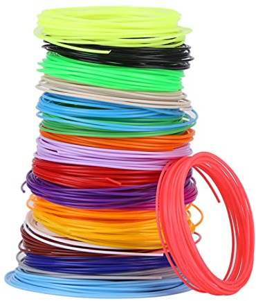20 Farben 1,75 Mm PCL-Filament-Nachfüllungen für 3D-Drucker-Druckstift, Niedrige Temperatur, Wiederverwendbar, Biologisch Abbaubar, Lebensmittelecht, 80–100 °C Optimale