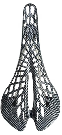 Carbon Fiber Bike Seat Lightweight Hollow Saddle Seat Road Bike Saddle Cycling Accessories Comfortable Hollow Seat Cycling Shock Absorber Parts Breathable Cushion Non-slip