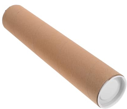 Cabilock Tubo Cartone Rigido in Carta Kraft Tubo Poster per Artigianato e Conservazione Disegni Tubo Resistente per Spedizione e Stoccaggio Creativo