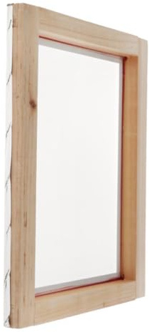 Guangcailun Cadre en Bois Robuste, Toile de sérigraphie Facile à Nettoyer, idéale pour Les travaux d'impression Courants en Atelier, Bois, 20x30cm 43T
