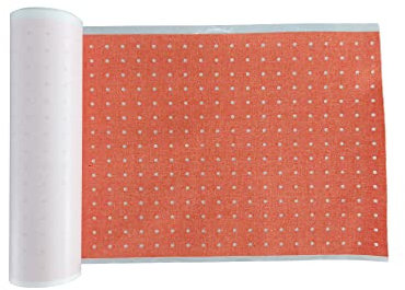 PintoMed - Wound Dressing Tape Zinc Oxide Plaster. Drilled Plaster. Skin Color, Hypoallergenic, First Aid, Tearable, Sport 18 cm X 5 MTS Roll