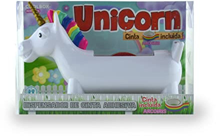 Unicorn Dispensador de Cinta Adhesiva con Cinta Arcoiris incluida - Ref. 0735