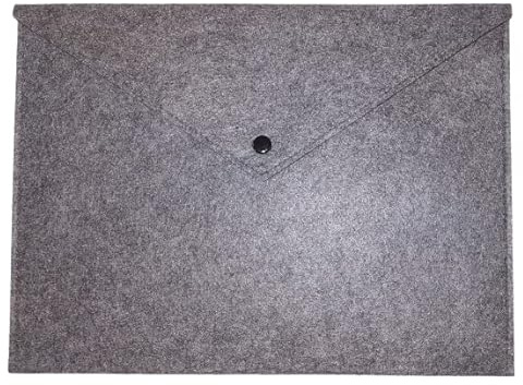 Filtväska, filt-väska, skydd för surfplatta, e-bok små bärbara datorer upp till 10 tum – 11 tum (11 tum) filt-fodral, mapp, tygdokument dokument 33 x 24 cm (ljusgrå mellangrå)
