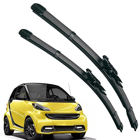 Scheibenwischer Für Auto Scheiben Wiper Blades Für Smart Fortwo W451 2007-2014 Wischerblatt Vorne Wischblätter Gummi Windshield Wipers 575mm+525mm fit Pinch-Tab Arme,Front Window Wiper 2pcs