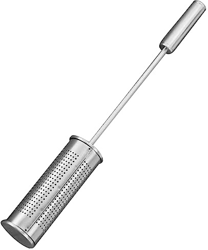 HAKIDZEL Stainless Steel Tea Strainer Tube 6.29In Fine Mesh Loose Leaf Tea Infuser Practical Filter for Home and Office Brewing